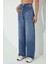 Kadın Baggy Kalıp Denim Jeans Orta Mavi Denim 1