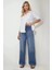Kadın Baggy Kalıp Denim Jeans Orta Mavi Denim 3