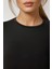 Kadın Uzun Kollu Yuvarlak Yaka Esnek Üst Black 4