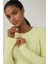 Kadın Uzun Kollu Yuvarlak Yaka Esnek Üst Yellow 4