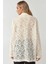 Kadın Çiçekli Dantel Uzun Kollu Ceket Pika Koleksiyonu Fildişi Doğal 3