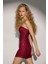 Kadın Straplez Payetli Bodycon Mini Elbise Bordo Kırmızı 4
