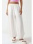 Kadın Düşük Bel Bol Kesim Jogger Pantolon Beyaz 1