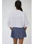 Kadın Zarf Cepli Kısa Gömlek White 5