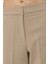 Kadın Premium Kalite Paçası Çift Katlı Havuç Pantolon Natural 5