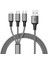 Powermaster PM-26335 3 In 1 Gümüş 1.2 Metre Şarj Kablosu 1