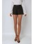 Kadın Regular Fit Mini Şort Siyah 4