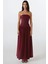 Kadın Straplez Maxi Elbise Red 1