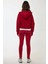 Kadın Rahat Kesim Kapüşonlu Fermuarlı Hoodie Kırmızı 6