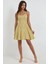 Kadın Çiçek Desenli Mini Elbise Yellow 2