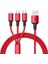 Powermaster PM-26336 3 In 1 Kırmızı 1.2 Metre Şarj Kablosu 1
