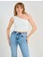 Tek Omuz Triko Crop Bluz Standart Beden Günlük Kullanım 4
