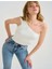 Tek Omuz Triko Crop Bluz Standart Beden Günlük Kullanım 5