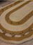 Sarmaşık Model Oval Hasır Görünümlü Jüt Kilim Paspas Halı 4
