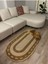 Sarmaşık Model Oval Hasır Görünümlü Jüt Kilim Paspas Halı 6