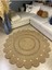 Begonvil Jüt Hasırlı Örgü Kilim 1