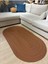 Galileo Oval Jüt Yuvarlak Hasır Görünümlü Klasik Halı Kilim 1