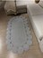 Oval Papatya Hasır Jüt Çiçek Desenli Kilim Halı 2