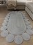 Oval Papatya Hasır Jüt Çiçek Desenli Kilim Halı 1