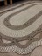 Sarmaşık Model Oval Hasır Görünümlü Jüt Kilim Paspas Halı 2