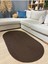 Galileo Oval Jüt Yuvarlak Hasır Görünümlü Klasik Halı Kilim 1