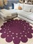 Papatya Hasır Jüt Çiçek Desenli Kilim Halı 4