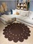 Papatya Hasır Jüt Çiçek Desenli Kilim Halı 6