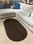 Galileo Oval Jüt Yuvarlak Hasır Görünümlü Klasik Halı Kilim 6