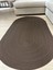 Galileo Oval Jüt Yuvarlak Hasır Görünümlü Klasik Halı Kilim 5