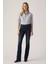725 Pamuklu Slim Fit Yüksek Bel Düz Paça Jeans Bayan Kot Pantolon 18759 1