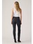 724 Pamuklu Slim Fit Yüksek Bel Düz Paça Jeans Bayan Kot Pantolon 18883 3