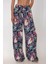 Kadın Çekmece İpli Baskılı Geniş Paça Pantolon Multicolor 2