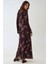 Kadın Çiçek Desenli Modest Elbise Multicolor 4