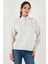 Regular Fit Dik Yaka Yarım Fermuarlı Sweat Bayan Sweat 001U4 2