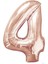 Rakam Folyo Balon 4 Rose Gold Renk 100 cm - 40" 1