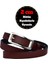 %100 Hakiki Deri, Gümüş Tokalı Ince 2 cm Bordo Kadın Kemeri; Elbise Kemeri, Pantolon Kemeri_dikd 1