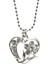 Zirkon Taşlı Çiçek Kalp Kolye 1