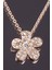 Zirkon Taşlı Çiçek Figür Kolye 3