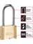 Pirinç Şifreli Kilit, Dış Mekan Çiti Veya Kulübe Için Kapı Kilidi, Genişletilmiş 2-1/4-Inç Uzun Kelepçeli Özelleştirilebilir Kombinasyon Asma Kilit, 175DLH 5
