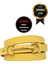 %100 Hakiki Yumuşak Nubuk Deri, Gold Re Toka 2 cm Sarı Kadın Kemeri; Elbise, Pantolon Kemeri D&dgold 1