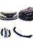 Fiat Linea 2007-2012 Mavi Şeritli Renkli Ön Ek Ön Lip Piona Black 4 Prç 2