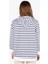 5041 Çizgili Kapşonlu Tunik 4
