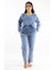 Sıfır Yaka Polar Pijama Takımı 1