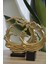 2 Li Alüminyum Döküm Soyut Dekoratif Obje 34CM-32 cm Gold 1