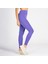 Lila Yüksek Bel Arka Cepli Toprlayıcı Kadın Spor Taytı 2