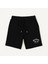 Erkek Çocuk Pamuklu Siyah Baskılı Cepli Şort 2