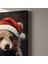Sevimli Ayı Yavrusu Noel Şapkası Tablosu 5
