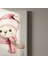 Sevimli Noel Ayısı Kış Temalı Suluboya Tablosu 5