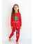 Kız Çocuk Orta Kalınlıkta Basic Baskılı Pijama Takımı 1