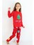 Kız Çocuk Orta Kalınlıkta Basic Baskılı Pijama Takımı 2